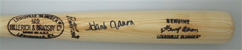 HANK AARON SIGNED LOUISVILLE SLUGGER GAME MODEL BAT #2 - JSA