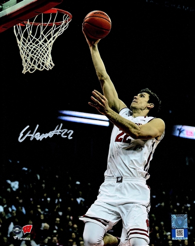 ETHAN HAPP SIGNED 8X10 WI BADGERS PHOTO #1