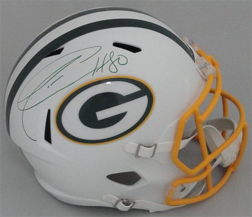 DONALD DRIVER SIGNED FULL SIZE PACKERS FLAT WHITE REPLICA SPEED HELMET - JSA