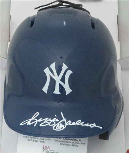 REGGIE JACKSON SIGNED RIDDELL YANKEES MINI HELMET - JSA