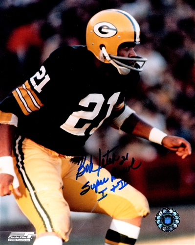 BOB JETER (d) SIGNED 8X10 PACKERS PHOTO #4 W/ SB I & II