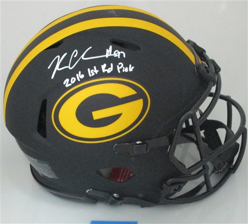 KENNY CLARK SIGNED FULL SIZE PACKERS AUTHENTIC ECLIPSE HELMET W/ 1st RND PICK - JSA