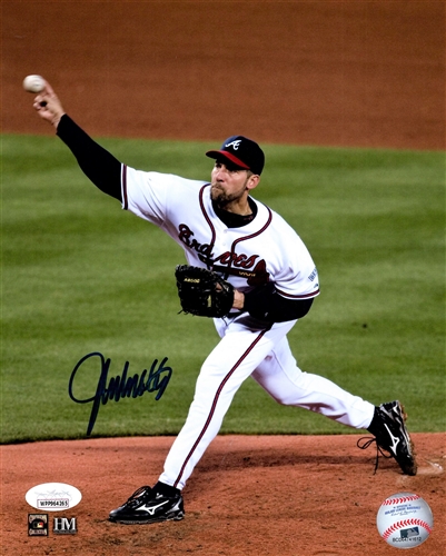 JOHN SMOLTZ SIGNED 8X10 BRAVES PHOTO #1 - JSA