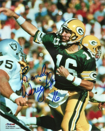 RANDY WRIGHT SIGNED 8X10 PACKERS PHOTO #2