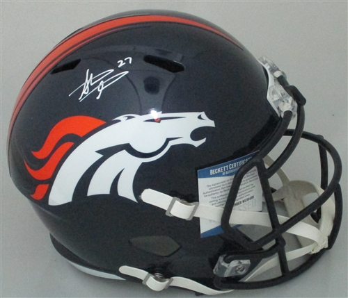 STEVE ATWATER SIGNED FULL SIZE BRONCOS REPLICA SPEED HELMET - BCA