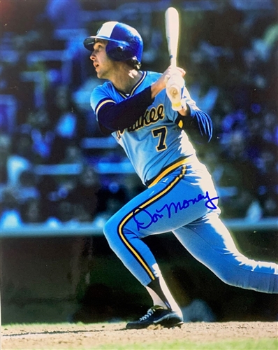 DON MONEY SIGNED 8X10 BREWERS PHOTO #3