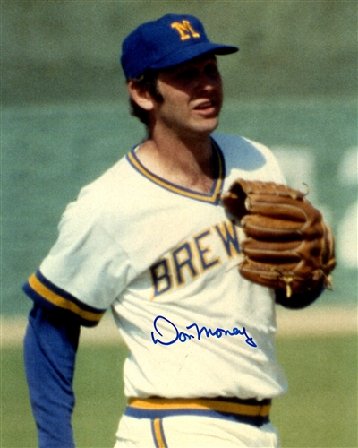 DON MONEY SIGNED 8X10 BREWERS PHOTO #4