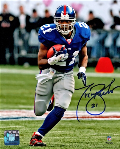 TIKI BARBER SIGNED 8X10 NY GIANTS PHOTO #1