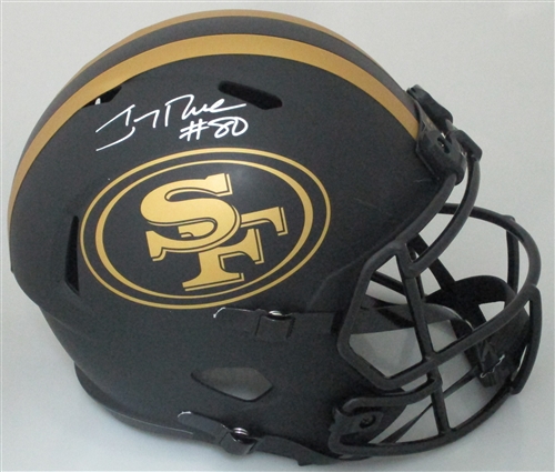 JERRY RICE SIGNED FULL SIZE REPLICA SF 49ERS ECLIPSE SPEED HELMET - FAN