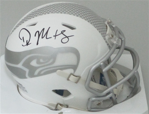 DK METCALF SIGNED SEAHAWKS ICE SPEED MINI HELMET - BCA