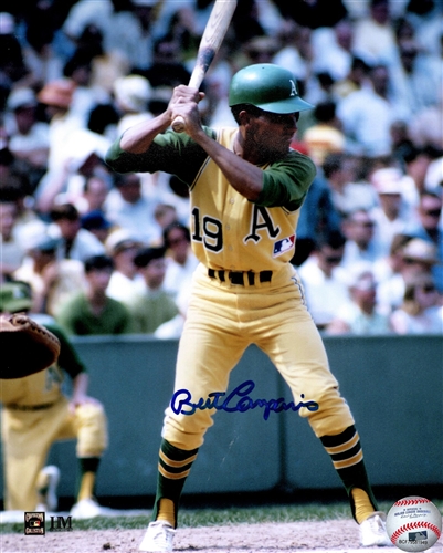 BERT CAMPANERIS SIGNED 8X10 ATHLETICS PHOTO #2