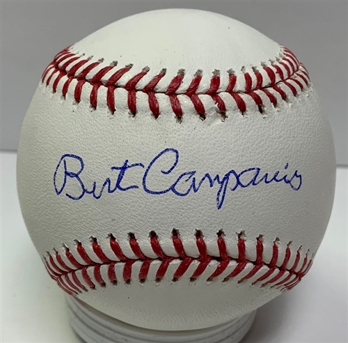 BERT CAMPANERIS SIGNED OFFICIAL MLB BASEBALL - ATHLETICS - JSA