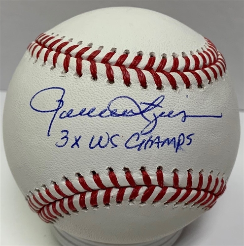 ROLLIE FINGERS SIGNED OFFICIAL MLB BASEBALL W/ 3 X WSC - JSA