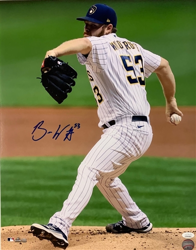 BRANDON WOODRUFF SIGNED BREWERS 16X20 PHOTO #3 - JSA