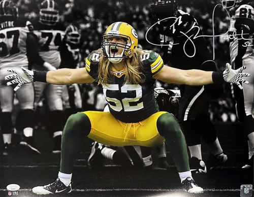 CLAY MATTHEWS SIGNED PACKERS 16X20 PHOTO #1 - JSA