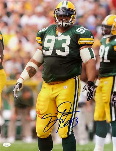 GILBERT BROWN SIGNED 16X20 PACKERS PHOTO #2 - JSA