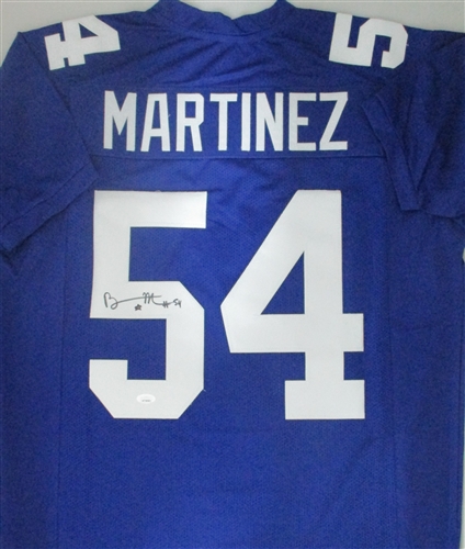 BLAKE MARTINEZ SIGNED CUSTOM REPLICA BLUE JERSEY - JSA