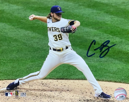 CORBIN BURNES SIGNED 8X10 BREWERS PHOTO #9