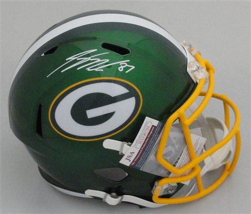 JORDY NELSON SIGNED FULL SIZE PACKERS FLASH REPLICA SPEED HELMET - JSA