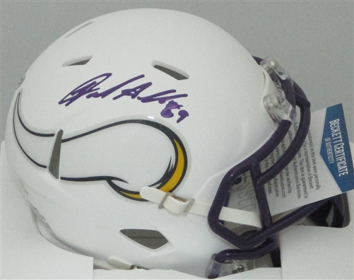 JARED ALLEN SIGNED RIDDELL VIKINGS FLAT WHITE MINI HELMET - BCA