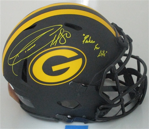 DONALD DRIVER SIGNED FULL SIZE PACKERS ECLIPSE SPEED AUTHENTIC HELMET W/ PACKER 4 LIFE - JSA