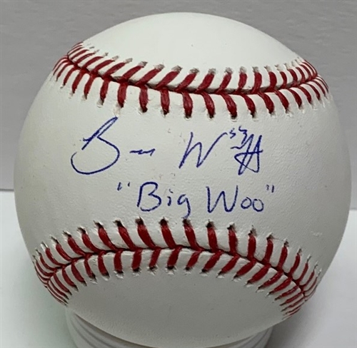 BRANDON WOODRUFF SIGNED OFFICIAL MLB BASEBALL W/ "BIG WOO" - BREWERS - JSA