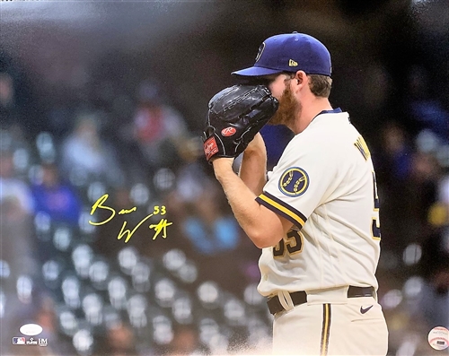 BRANDON WOODRUFF SIGNED BREWERS 16X20 PHOTO #7 - JSA