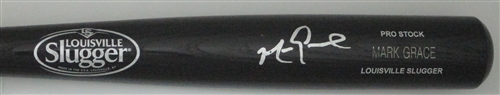 MARK GRACE SIGNED LOUISVILLE SLUGGER BLACK BAT - CUBS - JSA