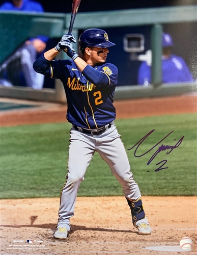 LUIS URIAS SIGNED 16X20 BREWERS PHOTO #2 - JSA