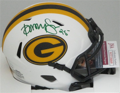 DORSEY LEVENS SIGNED PACKERS LUNAR SPEED MINI HELMET - JSA