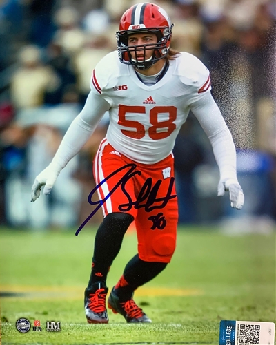 JOE SCHOBERT SIGNED WI BADGERS 8X10 PHOTO #4