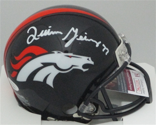 QUINN MEINERZ SIGNED BRONCOS MINI HELMET - JSA