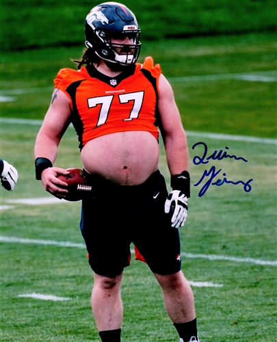 QUINN MEINERZ SIGNED BRONCOS 8X10 PHOTO #2 - UW-WHITEWATER