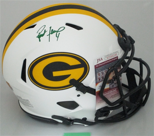 BRETT FAVRE SIGNED FULL SIZE PACKERS LUNAR AUTHENTIC SPEED HELMET - JSA