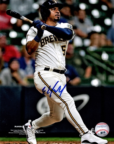 EDUARDO ESCOBAR SIGNED 8X10 BREWERS PHOTO #2