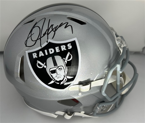 BO JACKSON SIGNED FULL SIZE RAIDERS AUTHENTIC SPEED HELMET - BAS