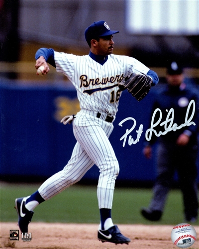 PAT LISTACH SIGNED BREWERS 8X10 PHOTO #2