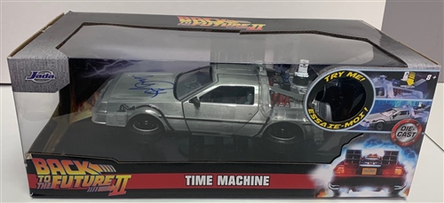 MICHAEL J. FOX SIGNED BACK TO THE FUTURE DELOREAN TIME MACHINE CAR