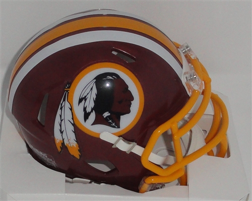 WASHINGTON REDSKINS UNSIGNED RIDDELL SPEED MINI HELMET