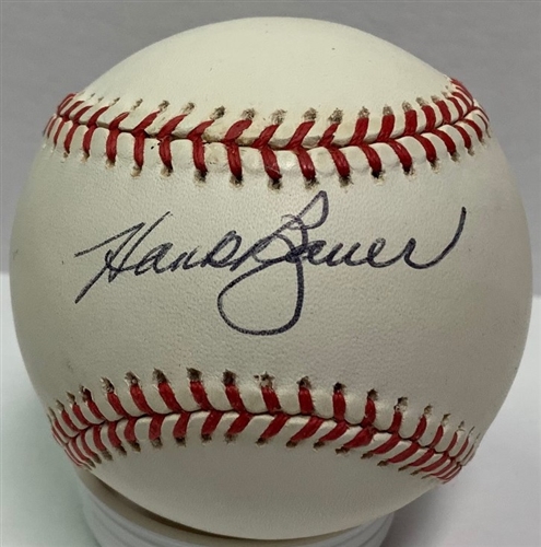 HANK BAUER (d) SIGNED OFFICIAL AL BASEBALL - YANKEES - JSA