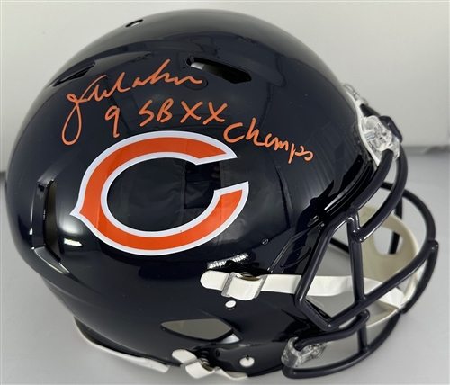 JIM McMAHON SIGNED FULL SIZE BEARS AUTHENTIC SPEED HELMET W/ SB CHAMP - JSA