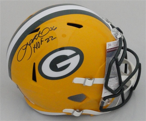 LEROY BUTLER SIGNED FULL SIZE PACKERS REPLICA SPEED HELMET W/ HOF - JSA