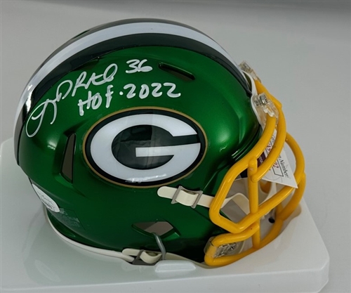 LEROY BUTLER SIGNED PACKERS FLASH SPEED MINI HELMET W/ HOF - JSA