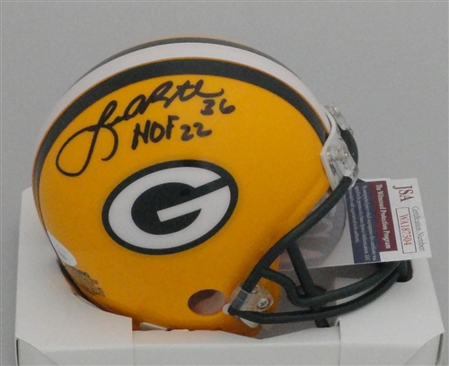 LEROY BUTLER SIGNED PACKERS MINI HELMET W/ HOF - JSA