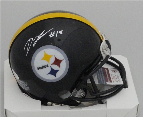 DIONTAE JOHNSON SIGNED STEELERS MINI HELMET - JSA