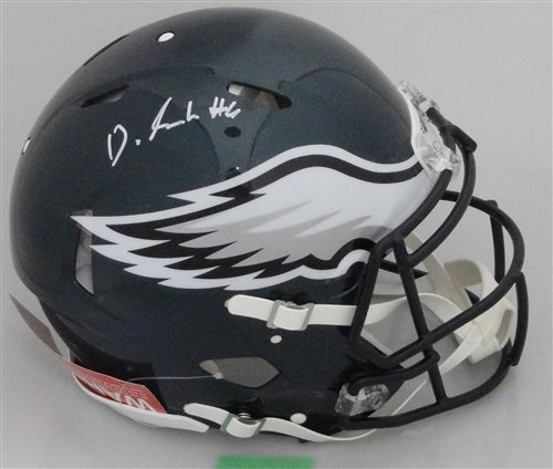 DEVONTA SMITH SIGNED FULL SIZE EAGLES AUTHENTIC SPEED HELMET - BAS