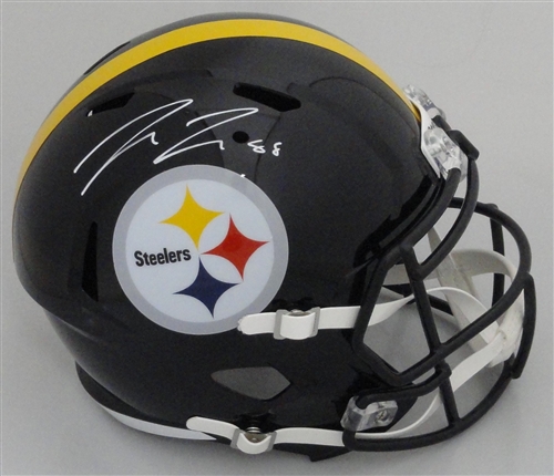 PAT FREIERMUTH  SIGNED FULL SIZE STEELERS REPLICA SPEED HELMET - BAS