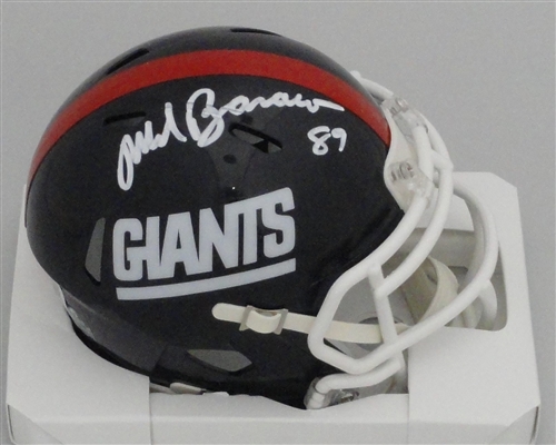 MARK BAVARO SIGNED NY GIANTS SPEED MINI HELMET - BAS