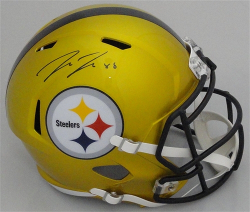 PAT FREIERMUTH  SIGNED FULL SIZE STEELERS FLASH REPLICA SPEED HELMET - BAS