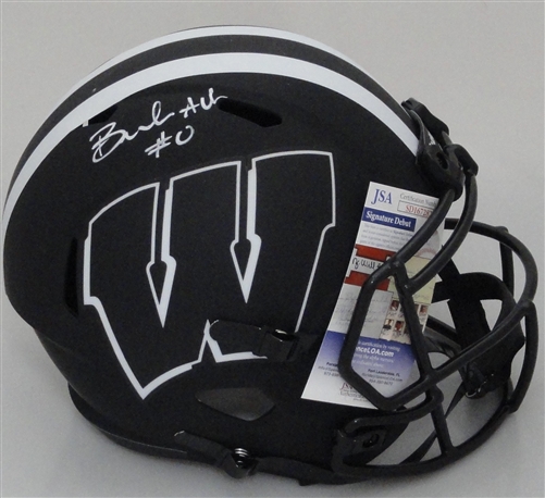 BRAELON ALLEN SIGNED WI BADGERS FULL SIZE REPLICA ECLIPSE SPEED HELMET - JSA